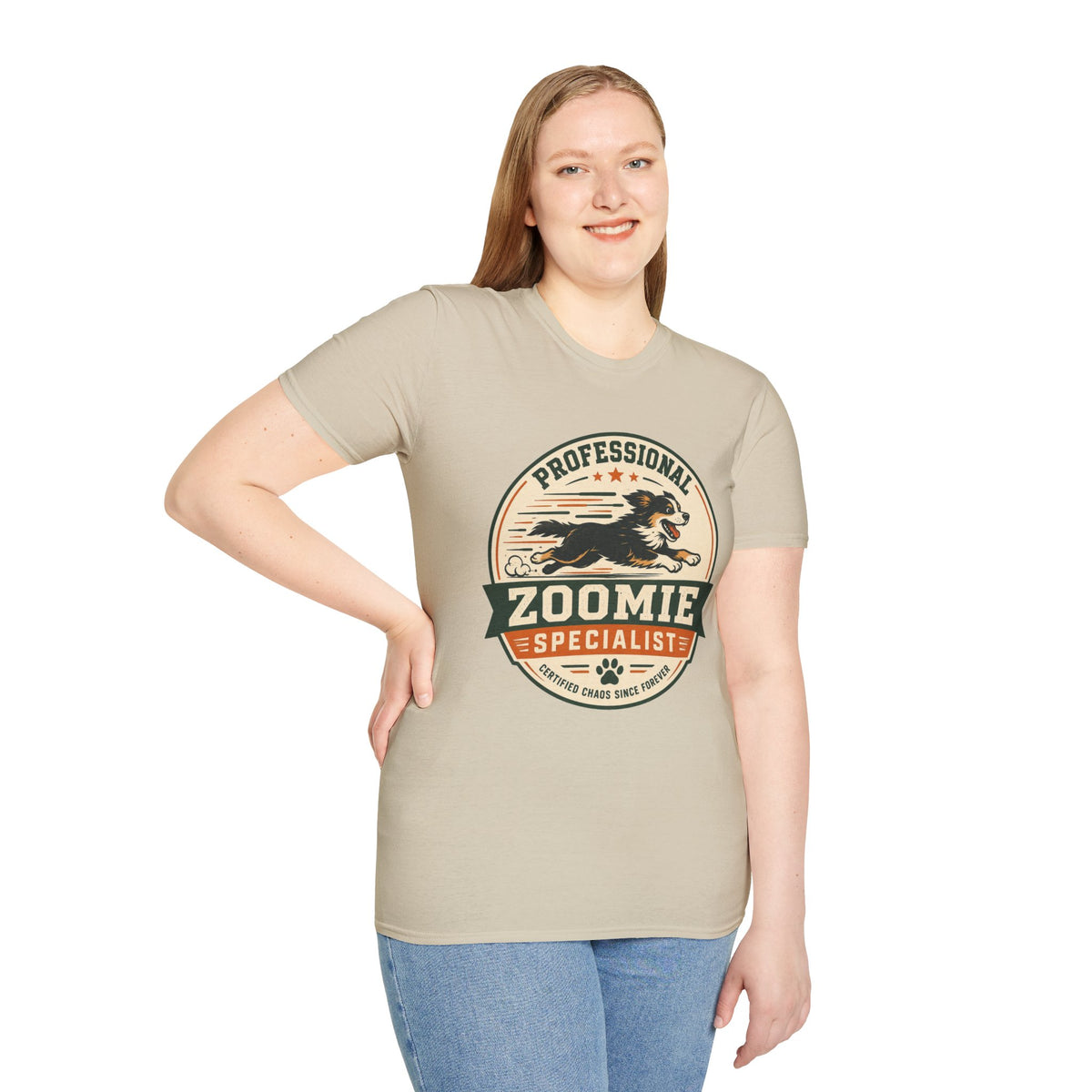 Professional Zoomie Specialist T-Shirt — Funny Dog Running Tee for Dog Lovers