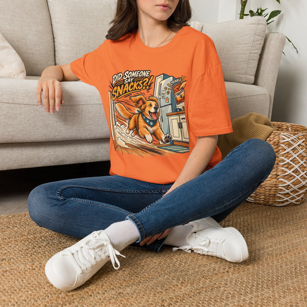 Did Someone Say Snacks? Dog Graphic T-Shirt