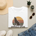 Wolf Silhouette at Sunset T-Shirt