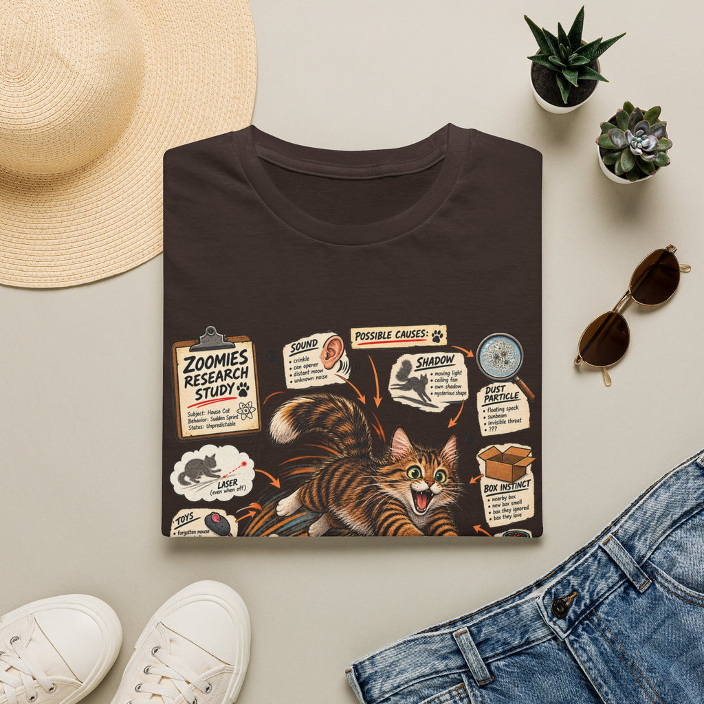 Cat Science T-Shirt — “It’s Science” Zoomies Research Design
