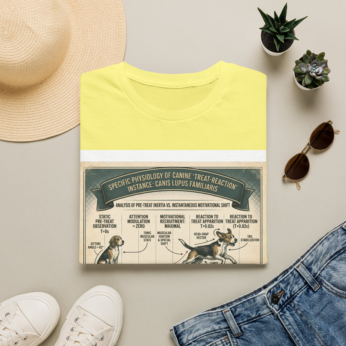 Canine Treat-Reaction Diagram T-Shirt
